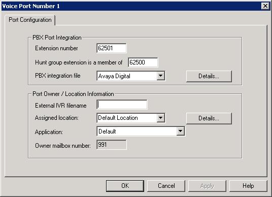 At the completion of the Port Creation Wizard, the newly created voice ports will appear in the System Configuration screen, as shown below.