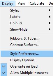 When you have finished, untick the box next to Enabled and click Close to exit the Display Options dialogue box.