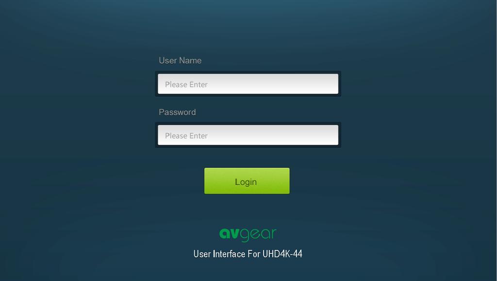 Figure 5-8 Login GUI This system divides into administrator and user mode.