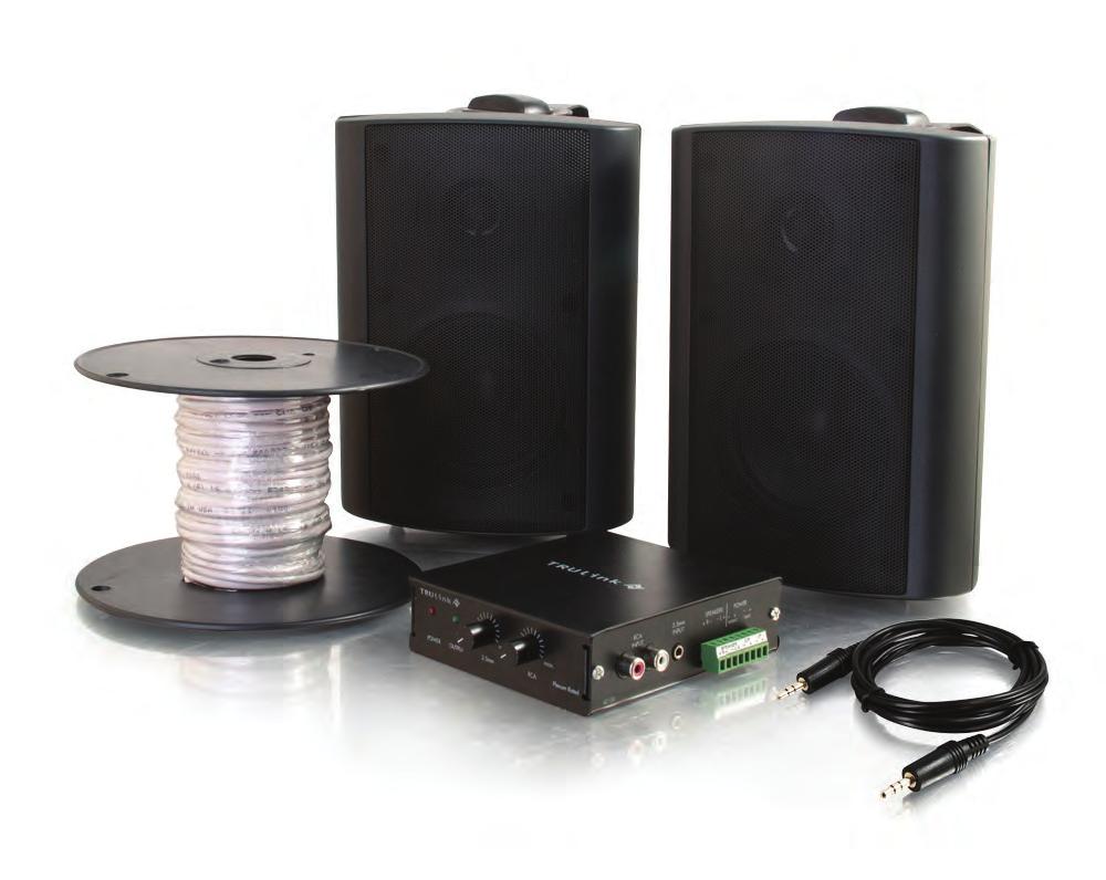 complete classroom sound system while meeting the needs of different classroom configurations.