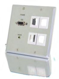 RS232 over Cat5 Wall Plate Transmitter - Aluminum 2101-29225-000 Dual Gang HDMI + RS232 + 4 Keystone over Cat5 Transmitter - White 2101-29230-000 Dual Gang HDMI + RS232 over Cat5 Wall Plate Receiver