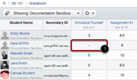 However, if you want to enter or edit scores in the Gradebook, follow these steps.