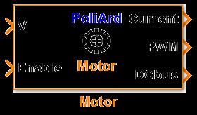 PoliArd Library Motor Command the Motor selected, by imposing a proper