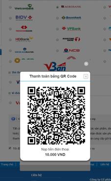 QR Pay for 35 Merchants 4 The application displays the screen to confirm payment information.