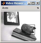 8 Example Applications As the video plays, you can watch the rectangular ROI follow the sculpture as it moves.