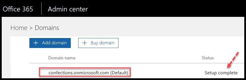 10.2 Identify assigned domain When your office 35 account is created, Microsoft provides a domain for the organization that ends with.onmicrosoft.com.