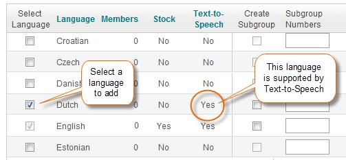 If you are adding a member with a preferred language that does not appear in this drop-down
