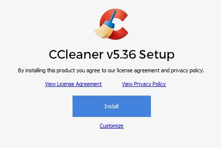 CCleaner Installation Click the Free CCleaner link Scroll