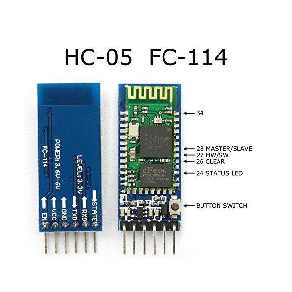 Bluetooth Module HC-05 Wireless Bluetooth Serial Transceiver Contains USART module to communicate with ATMega32 processor Uses standard Bluetooth functionality One line BT Tx to