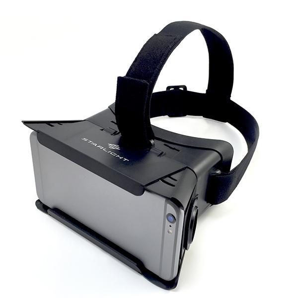 Headset Starlight SL-001 VR Headset Compatible with AR and VR applications Expands to fit various phone sizes, can fit both phones we are interested in using