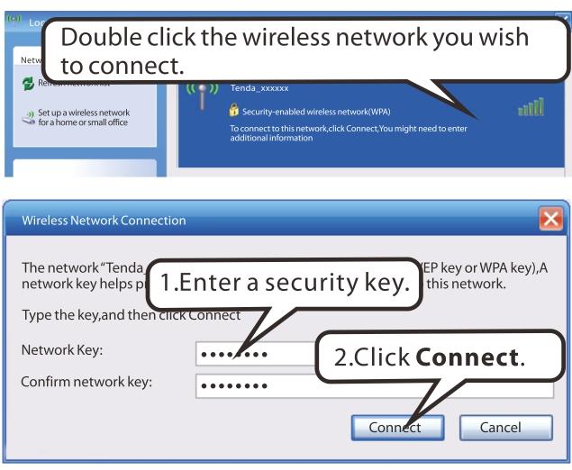 Appendix 2 Join Your Wireless Network Windows XP a). Click Start-> Settings -> Control Panel; b).