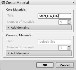 Finite Element Essentials in 3DEXPERIENCE 2-5 Select the Create Material icon.