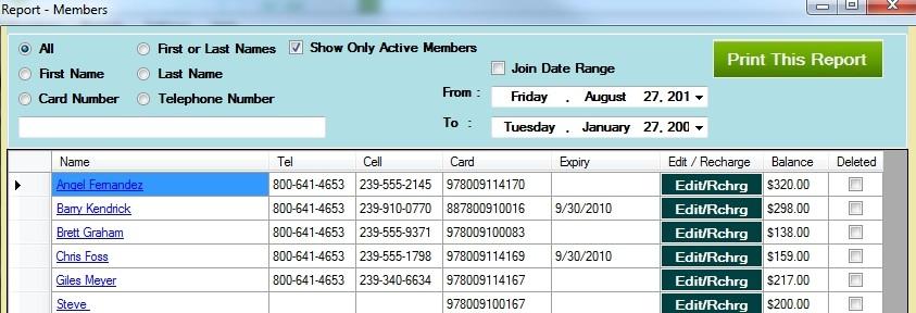 Member Report From the main screen (Top left corner) in Range-Express, click on Members and then Modify Member Detail (Fig 12).