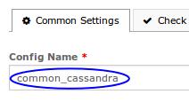 Finally, change the Config Name to something generic, because this service is no longer "tied" to the cassandra01 server. Click Save and Apply Configuration.
