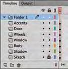 Organize Finished Artwork Layers A Flash project can contain dozens of layers representing the various components of the animation or movie.