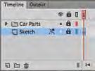 Click any of the selected layers and drag them into the Car Parts folder.