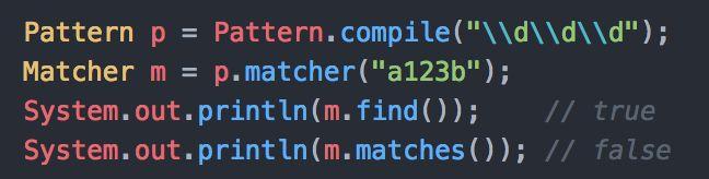 match() vs find() match() matches the entire string with the regex