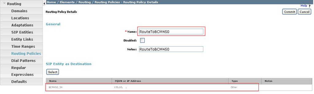 8.6. Configure Routing Policy Routing Policies associates destination SIP Entities with Time of Day admission control parameters and Dial Patterns.