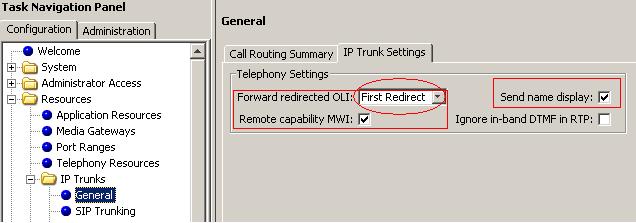 defined domain that the AAM and ASM system is assigned to. Call Signaling port: 5060 5.2. IP Trunks Configuration This section describes how to configure the general settings for IP trunk.