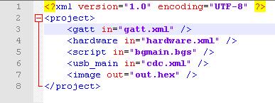 4.3 Strojna koda DKVVB aplikacije 4.3.1 Struktura kode strojne kode DKVVB aplikacije Struktura kode za modul BLE112, napisana s pomočjo jezika BGScript, se bistveno ne spreminja od programa do programa.