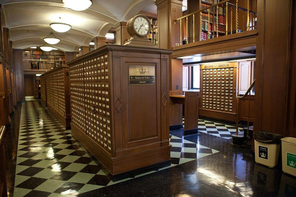 Library card catalog model Index