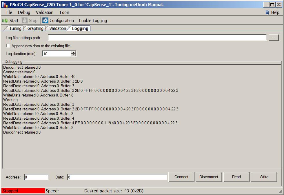 PSoC 4 Capacitive Sensing (CapSense CSD) PSoC Creator Component Datasheet Advanced button (or main menu item Validation > Validation Advanced properties) Opens the properties window for validation