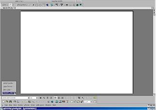 7. Click the Blank slide layout located at the bottom right corner of the window (as shown in the