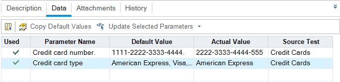 Chapter 4: Planning Tests American Express. Click OK. 4. Add a new test configuration for Visa. a. Click the New Test Configuration bu