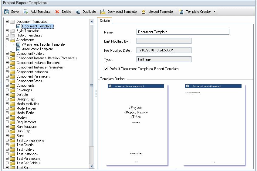 Chapter 24: Project Report Templates Creating a New Report Template You can create a new report template, and make it available for users to assign to project reports.