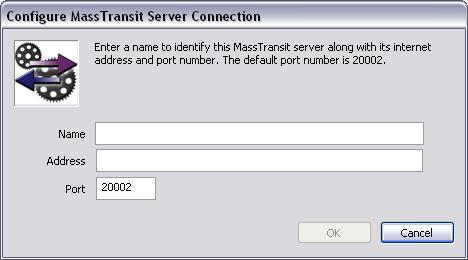If Remote Administration is enabled and you are connecting to a remote server, enter that machine s information; see the Remote Administration section of this document for additional information. i. Enter the server Name (or localhost if you are connecting locally); this is just a name to identify the server you re connecting to.