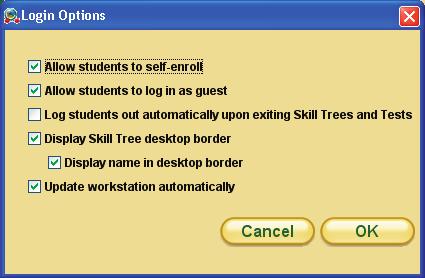 To change login options for more than one school, click the drop-down menu for each option you wish to change, and select Yes or No. These changes will affect each school you have selected.
