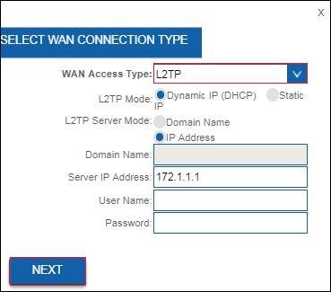 13 ENGLISH 4. Please make sure WAN Access Type L2TP is selected.