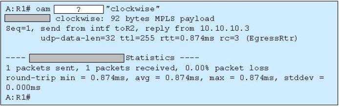 Click the exhibit. Which tool produced this output? A. ping B. Isp-ping C. traceroute D.