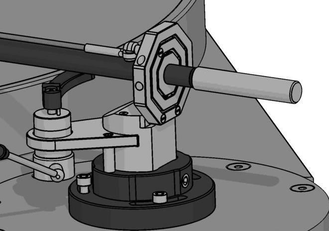 3) Adjusting the VTA The tonearm should always be parallel to the record-surface. The VTA (Vertical Tracking Angle) has an influence on the sound.