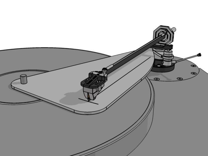 Please use the cartridge-screws delivered with the tonearm. Tighten the screws gently so that the cartridge stays in position but still can be moved manually.