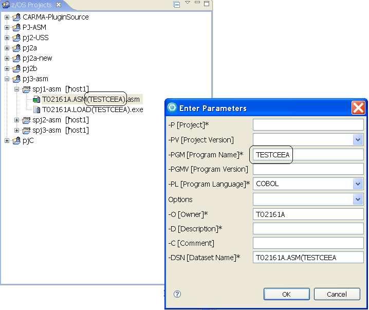 1.3.4 Displayed parameter input pane Some fields are initialised