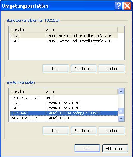 1.8 Environment variables Customising RDz with Menu Manager The TPFSHARE environment variable points to the base installation directory for the RDz system.