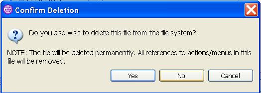 file is involved, click No to prevent the send file