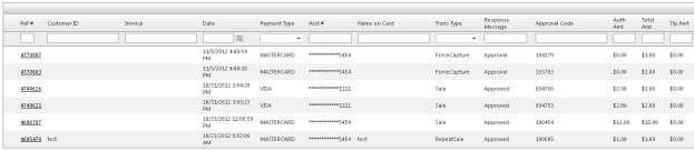 Click on the transaction s Ref # link to further display the detail of the transaction 5.