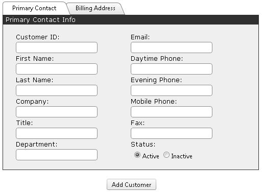 Add and Edit a Customer 1. Click on the Recurring Billing menu 2.