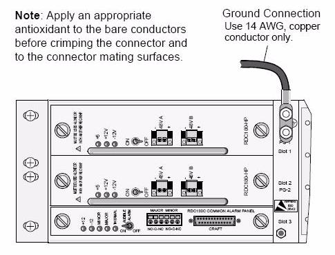 Installation Step 3: Attach Chassis Ground Connect the AI130 chassis ground to a suitable ground such as the frame ground of the rack system or to a reliable earth ground.