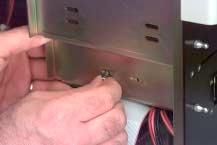 Install the front vent assembly Insert floppy drive screws