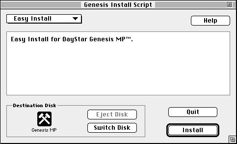 Installing Genesis MP Software Genesis MP requires that specific software be installed in order to take full advantage of your machine s capabilities.