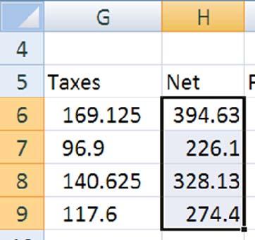 Calculate Total Gross Pay We need a Total Gross Pay because in the next section, we