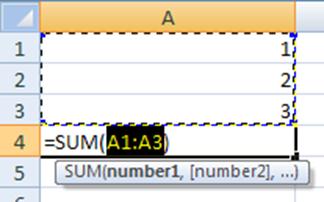 It is also giving you some clues: Bold Text For multi argument formulas, the text in bold indicates the section of the formula you are currently in.