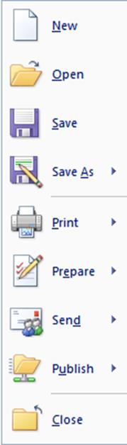 About the Tabbed Ribbons Commands are organized into ribbons and a ribbon is accesses by clicking its tab.