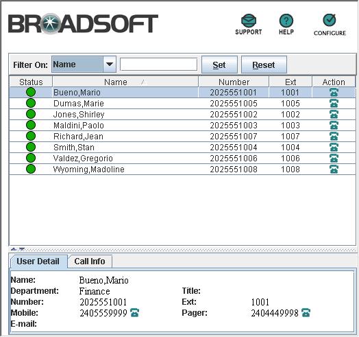 7.2.2 Display Calls with Attendant Console This section provides reference information on the Attendant Console page.