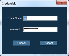 4. savvi Database Management 4. Select the Use Windows Authentication option for Windows Authentication to be used for the database instance (that you defined above) rather than specific user access.