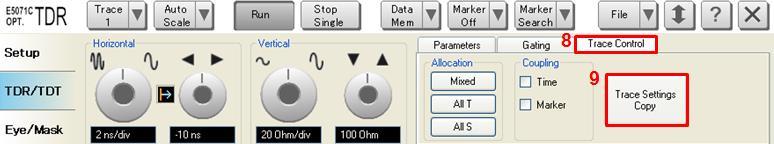 Select Format to Impedance 5. Select Rise Time to 10-90% and input value (200 ps). 6. Click Tdd11. 7.