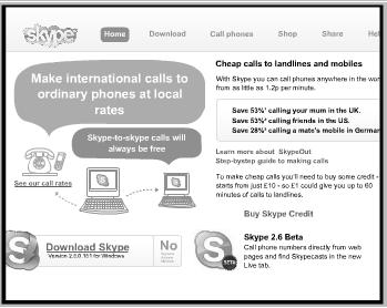 transmission over the Internet Skype, one VoIP provider, offers free